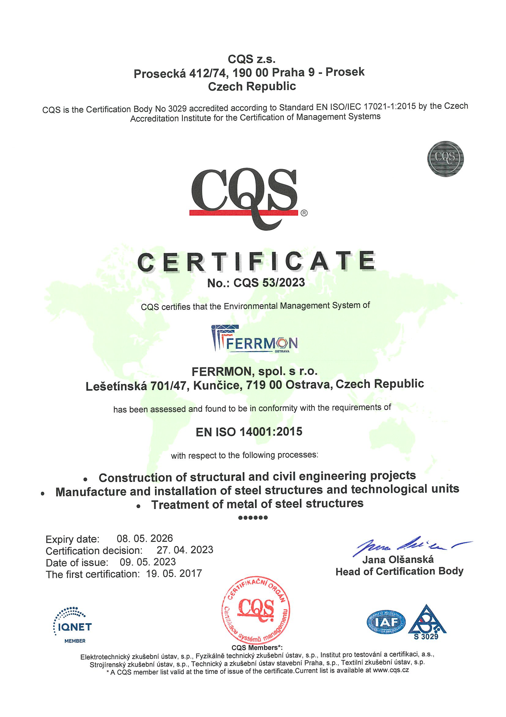 Certifikát 01